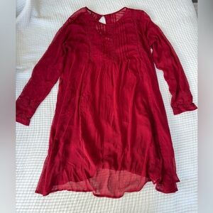 Abercrombie & Fitch Red Shift Dress